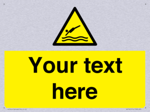 Custom Warning diving area